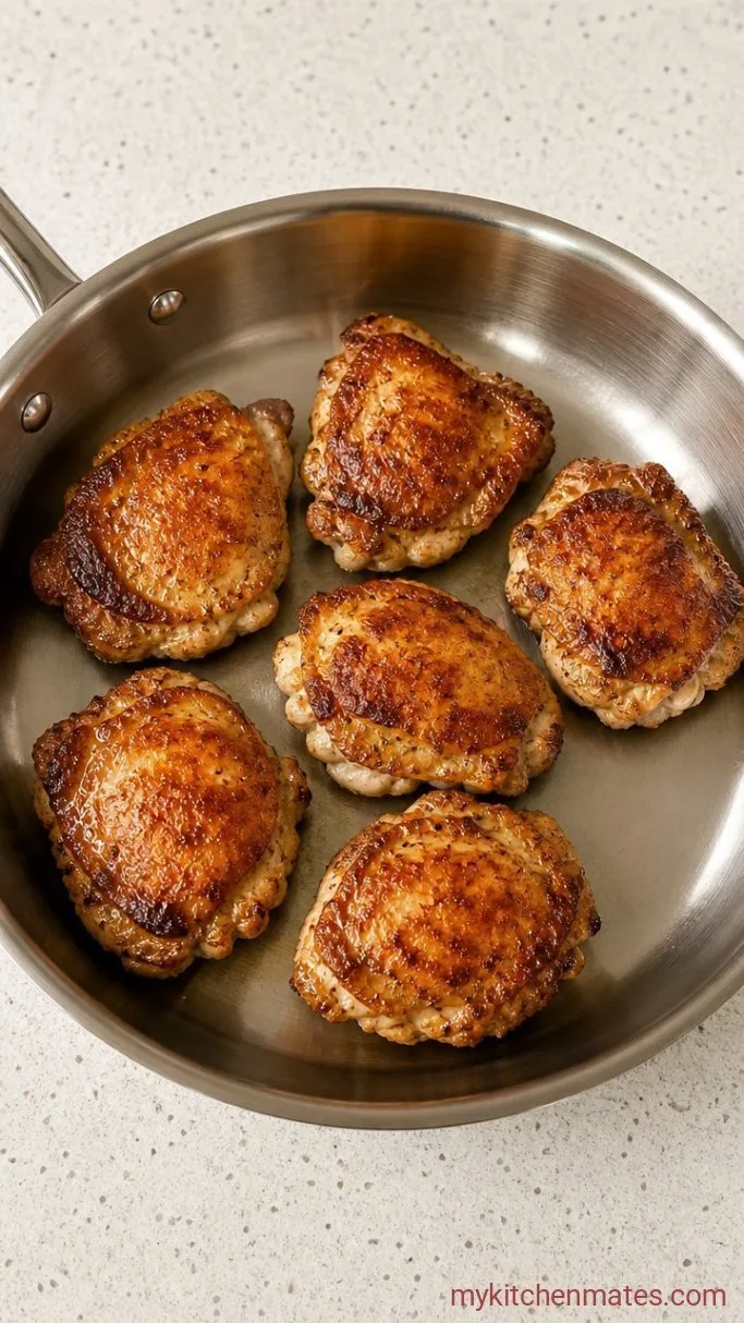 Garlicky Baked Ziti with Chicken Step 2: Brown the Chicken