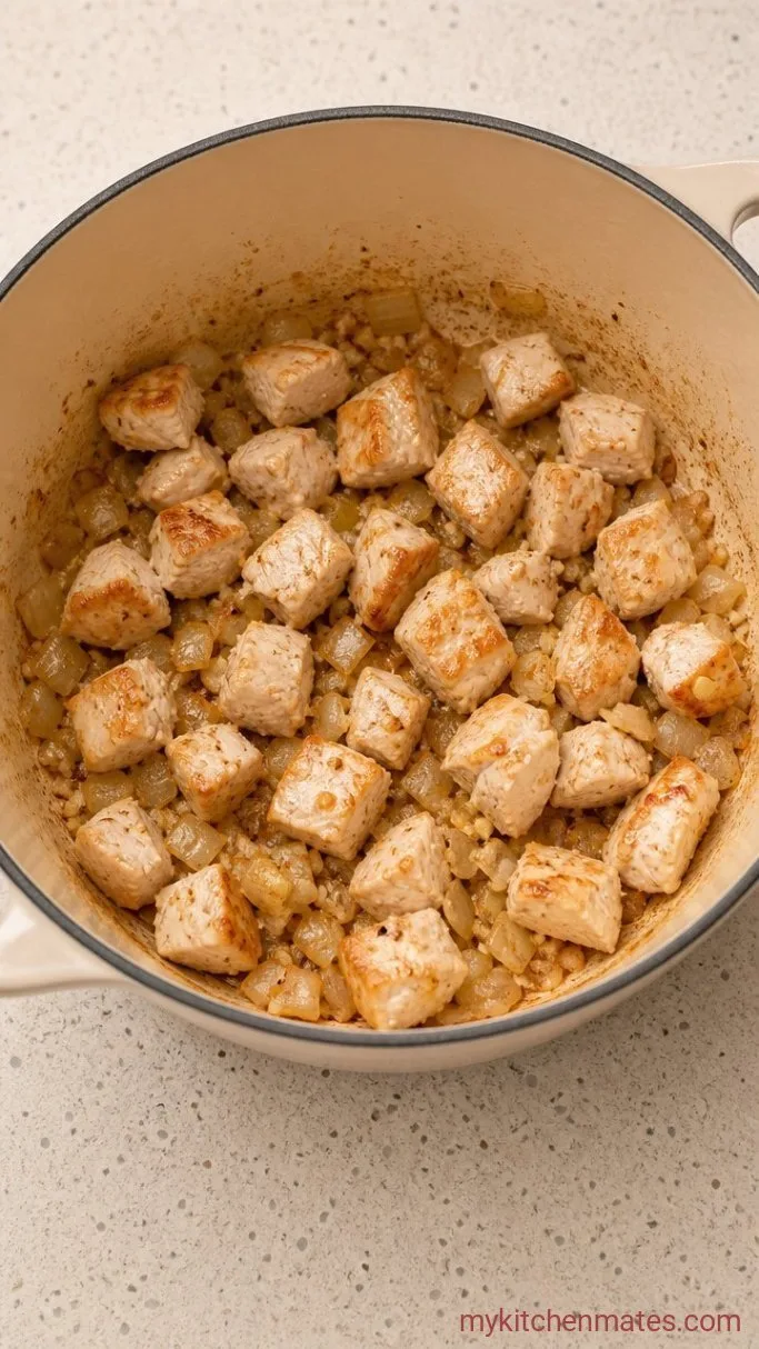 Step 2: Brown the Chicken
