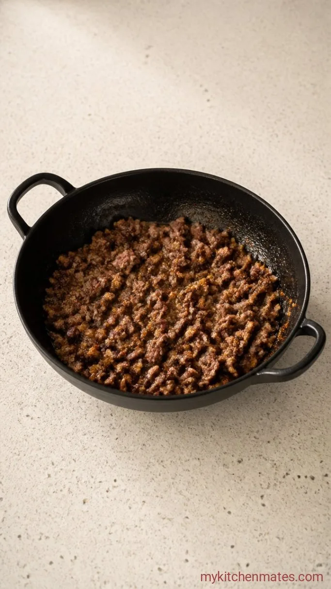 Step 2: Brown the Lamb