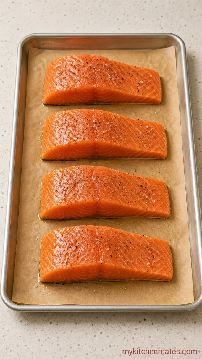 Step 2: Brush the Salmon with Oil and Season