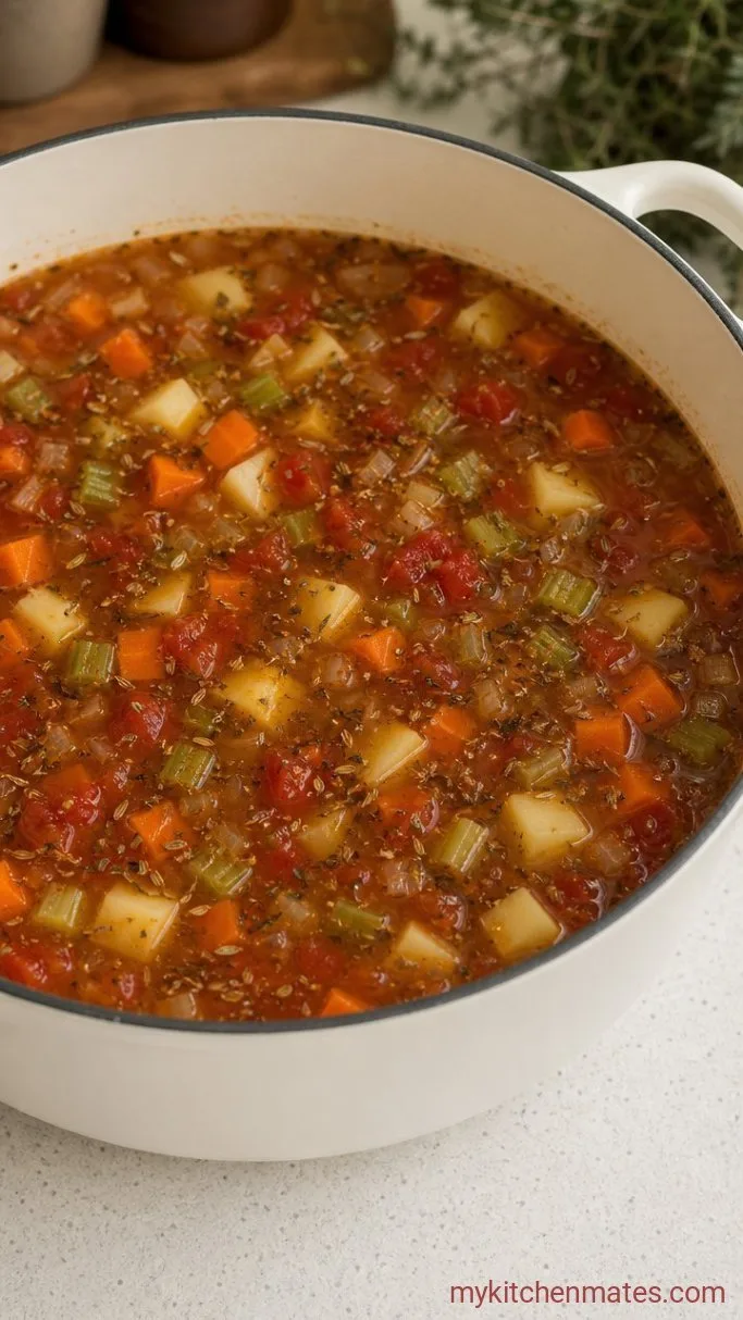 Step 2: Build the Broth and Root Vegetables