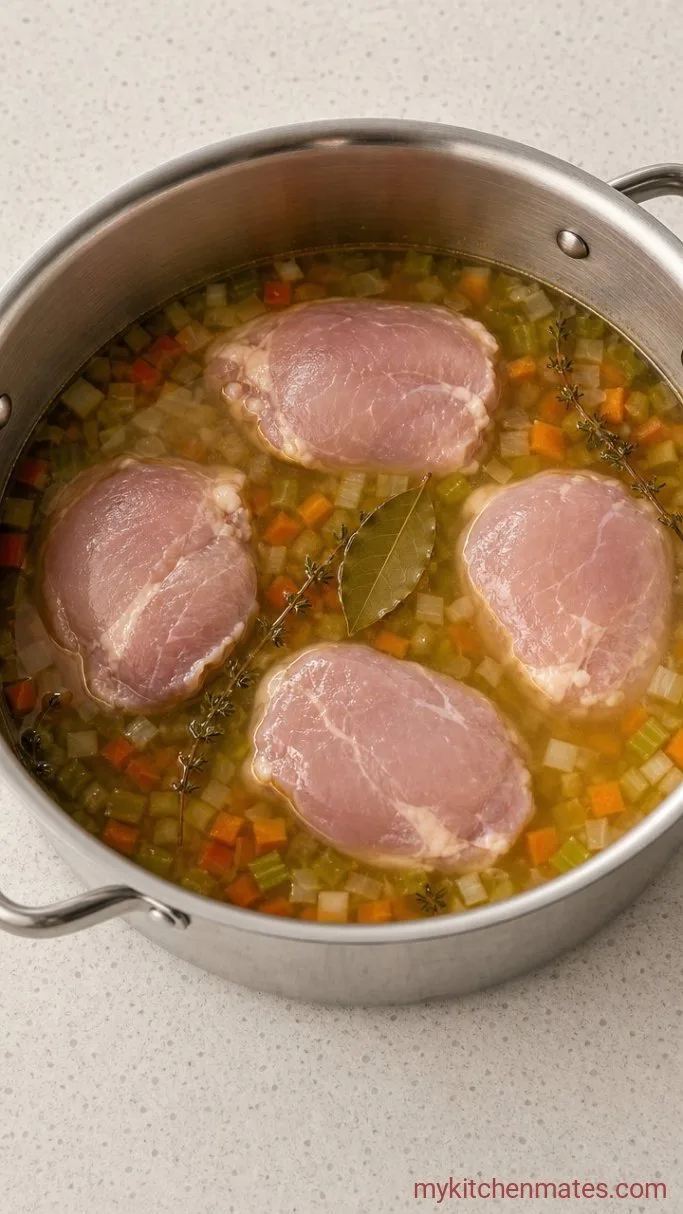 Step 2: Build the Broth and Simmer the Chicken