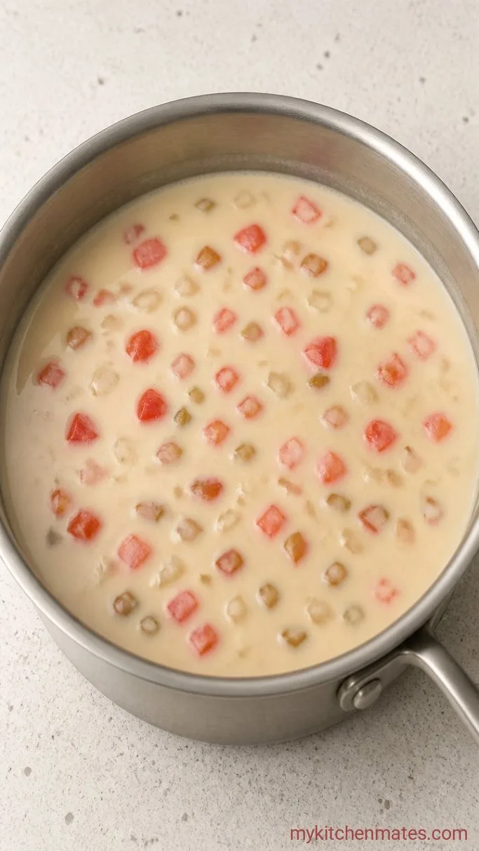 Stovetop Chili Con Queso Dip in 20 Minutes Step 2: Build the Cheese Base