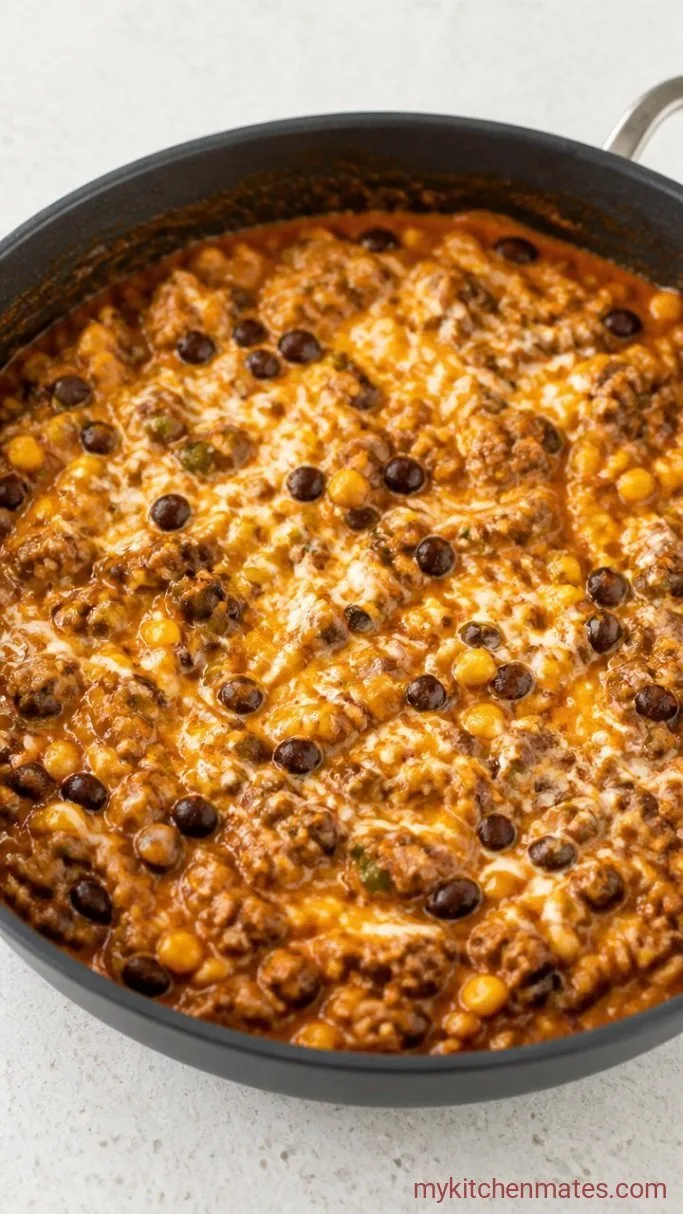 Cheesy Mexican Tater Tot Casserole Step 2: Build the Cheesy Filling