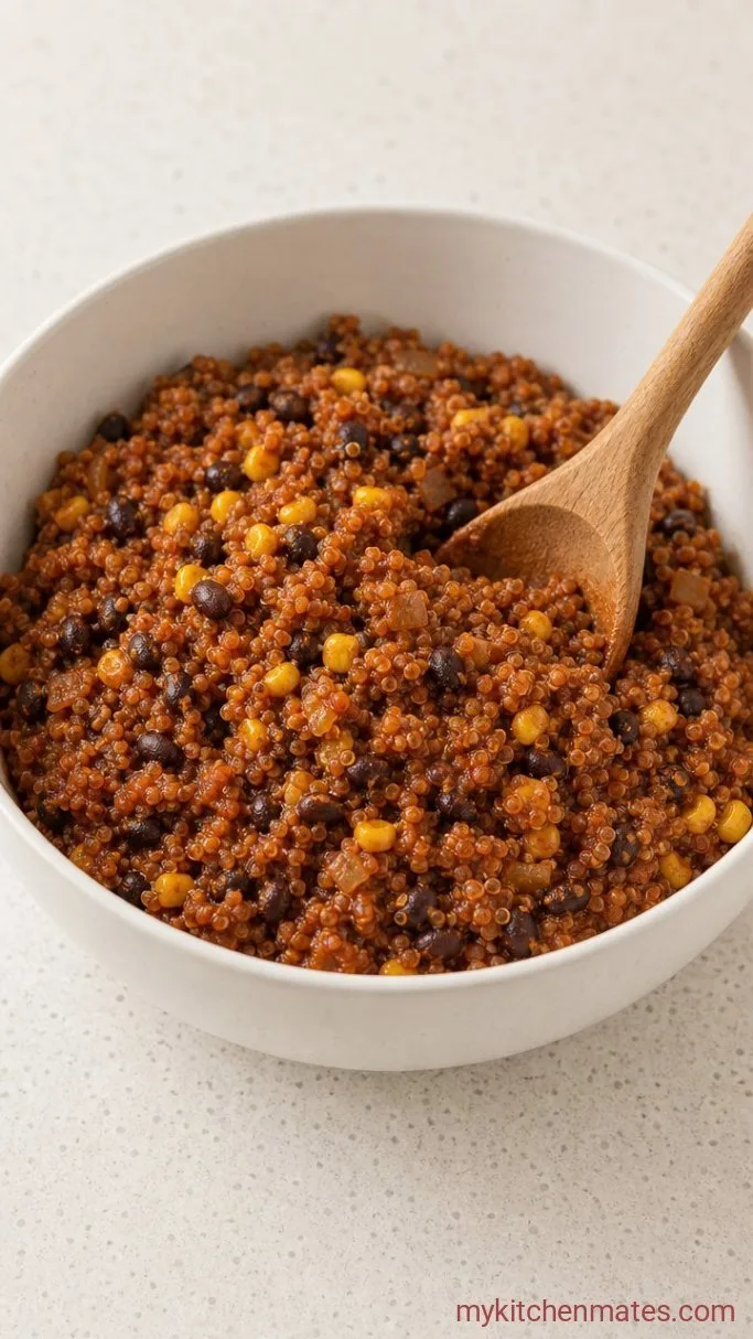 Loaded Vegan Stuffed Peppers with Quinoa and Black Beans Step 2: Build the Filling