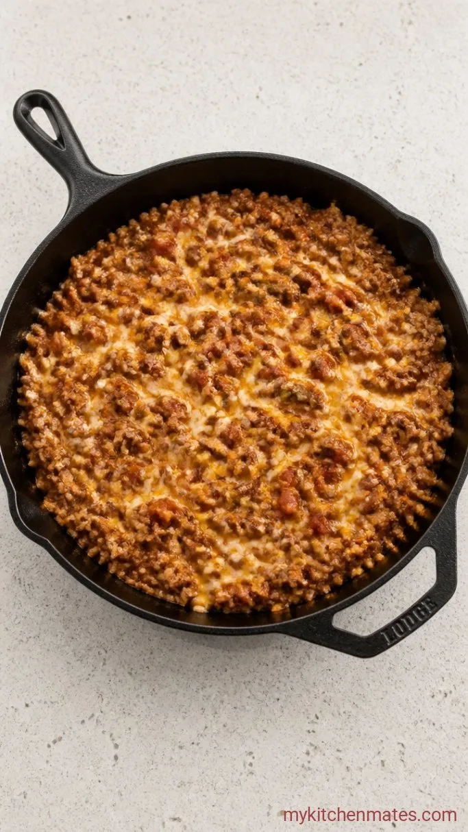 30-Minute Low Carb Taco Casserole Step 2: Build the Filling