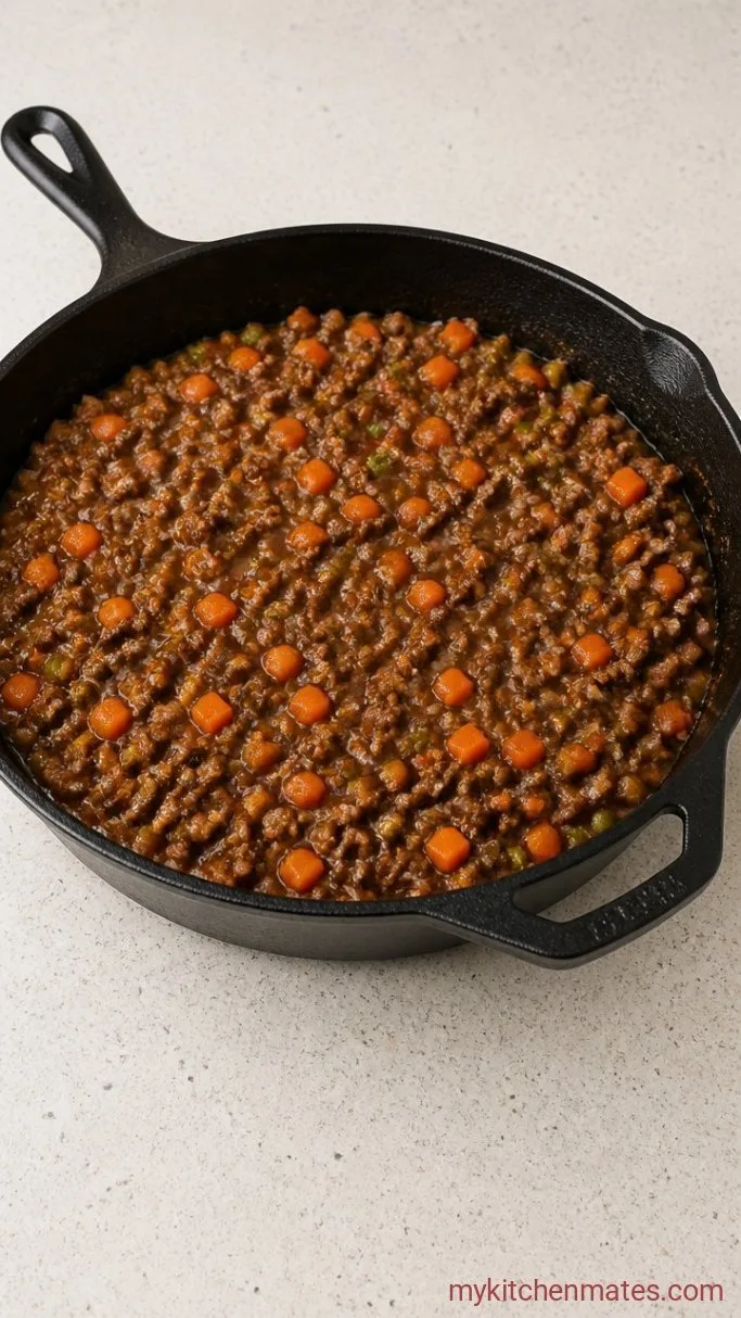 Hearty Gluten-Free Shepherd’s Pie Step 2: Build the Rich Filling
