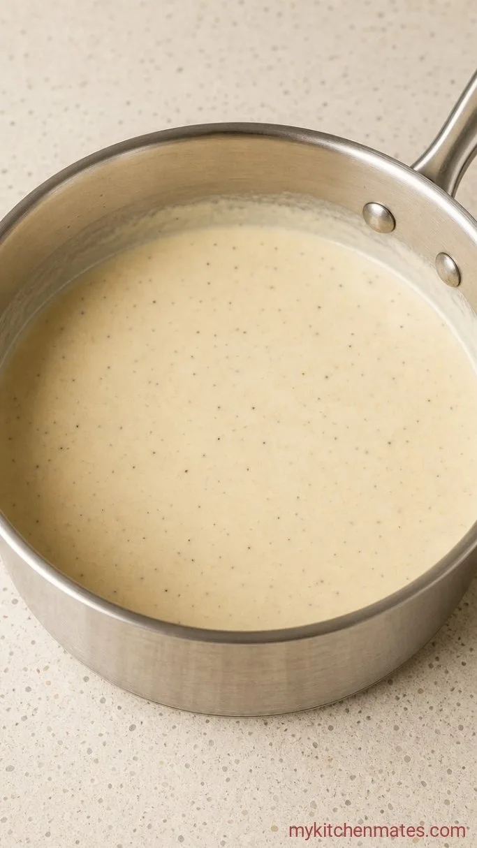 15-Minute Stovetop Greek Yogurt Mac and Cheese Step 2: Build the Sauce