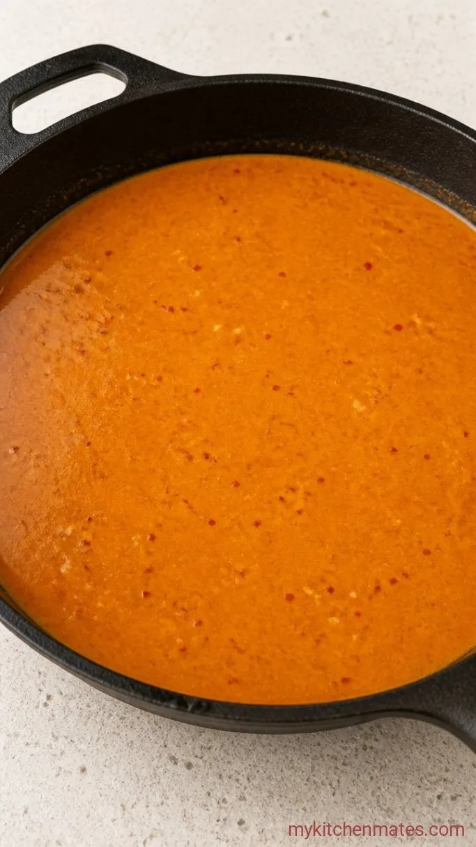 One-Pan Cheesy Buldak Ramen (Ready in 15 Minutes) Step 2: Build the Spicy Broth