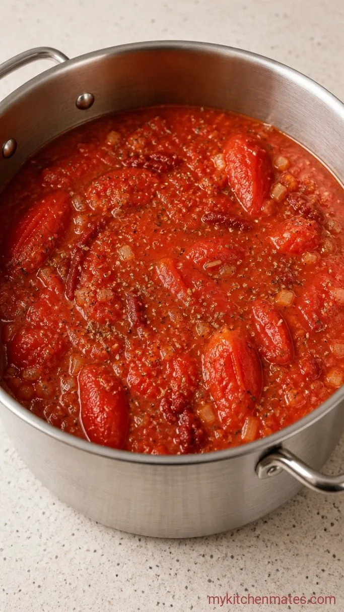 Nordstrom Tomato Basil Soup (Creamy Homemade Copycat) Step 2: Build the Tomato Base