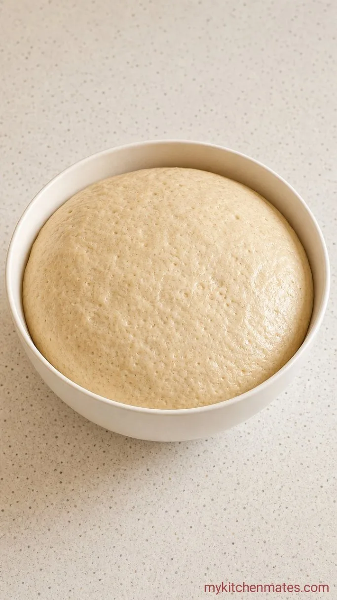 Crusty Overnight Sourdough Italian Bread Step 2: Bulk Ferment Overnight