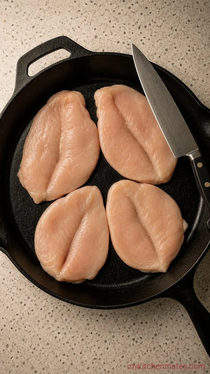 Step 2: Butterfly the Chicken Breasts