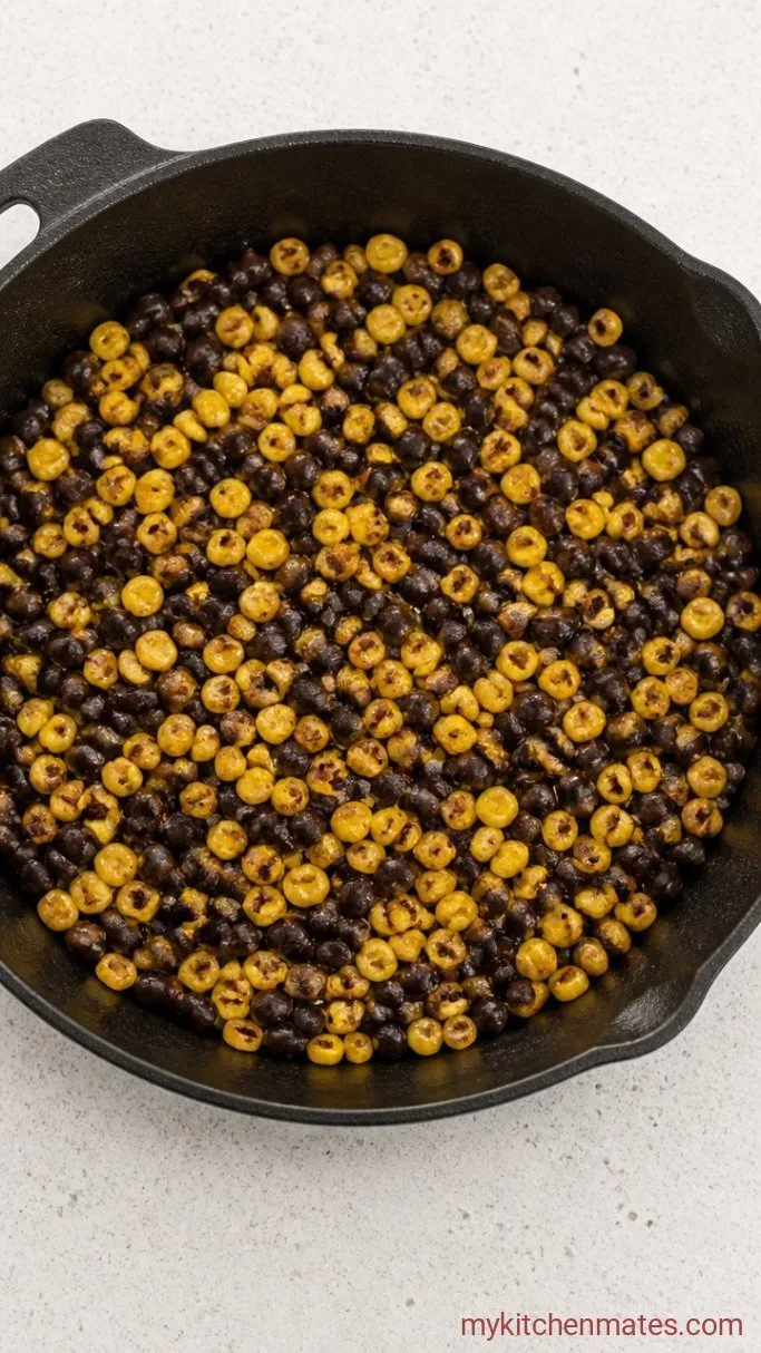 Quick Southwest Rice Bowls (Ready in 25 Minutes) Step 2: Char the Corn and Warm the Beans