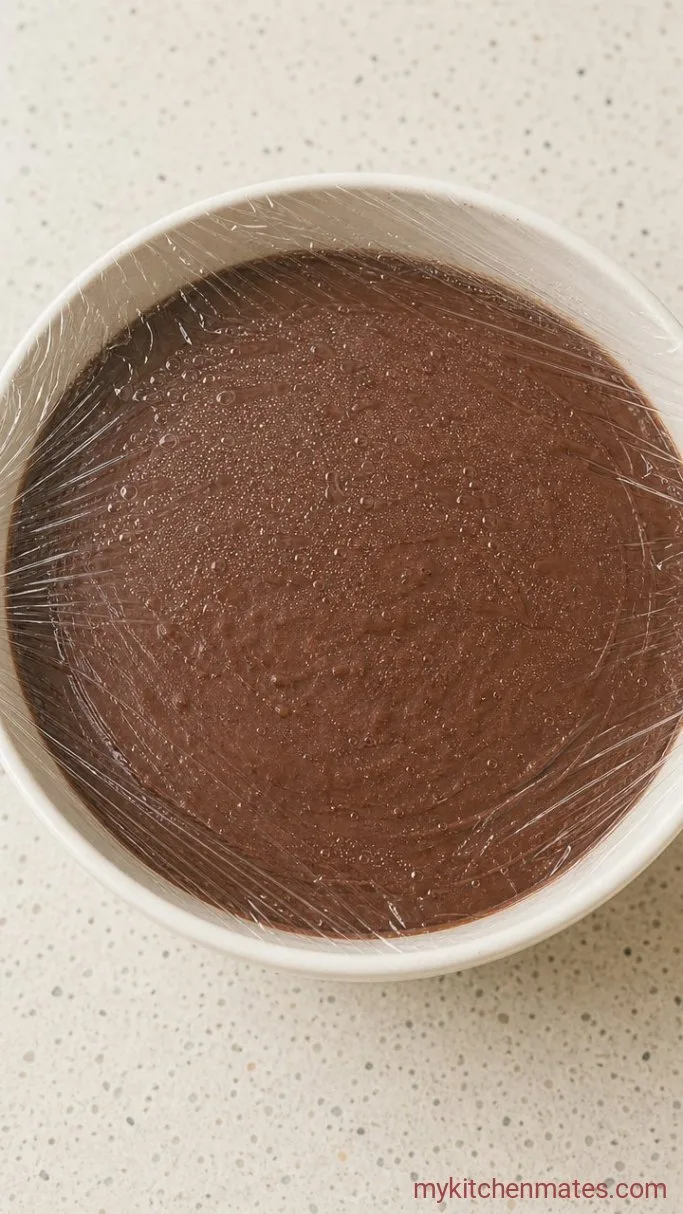 5-Minute Cottage Cheese Chocolate Pudding Step 2: Chill the Pudding