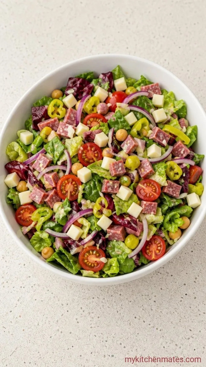 15-Minute Italian Chopped Salad (No Cook, So Satisfying) Step 2: Chop and Combine the Salad