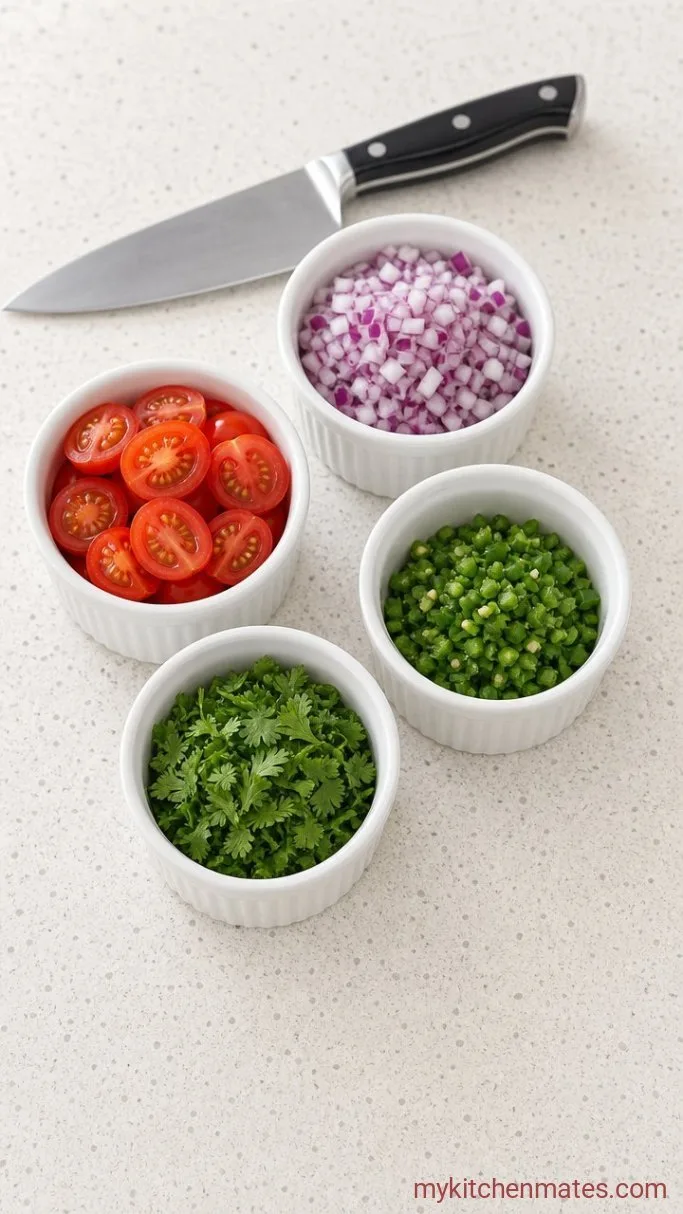 Mexican Quinoa Salad (Ready in 30 Minutes) Step 2: Chop the Vegetables