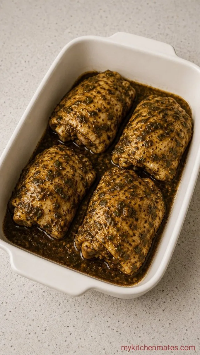 Easy Oven-Baked Jerk Chicken (Sticky and Spicy) Step 2: Coat and Marinate the Chicken