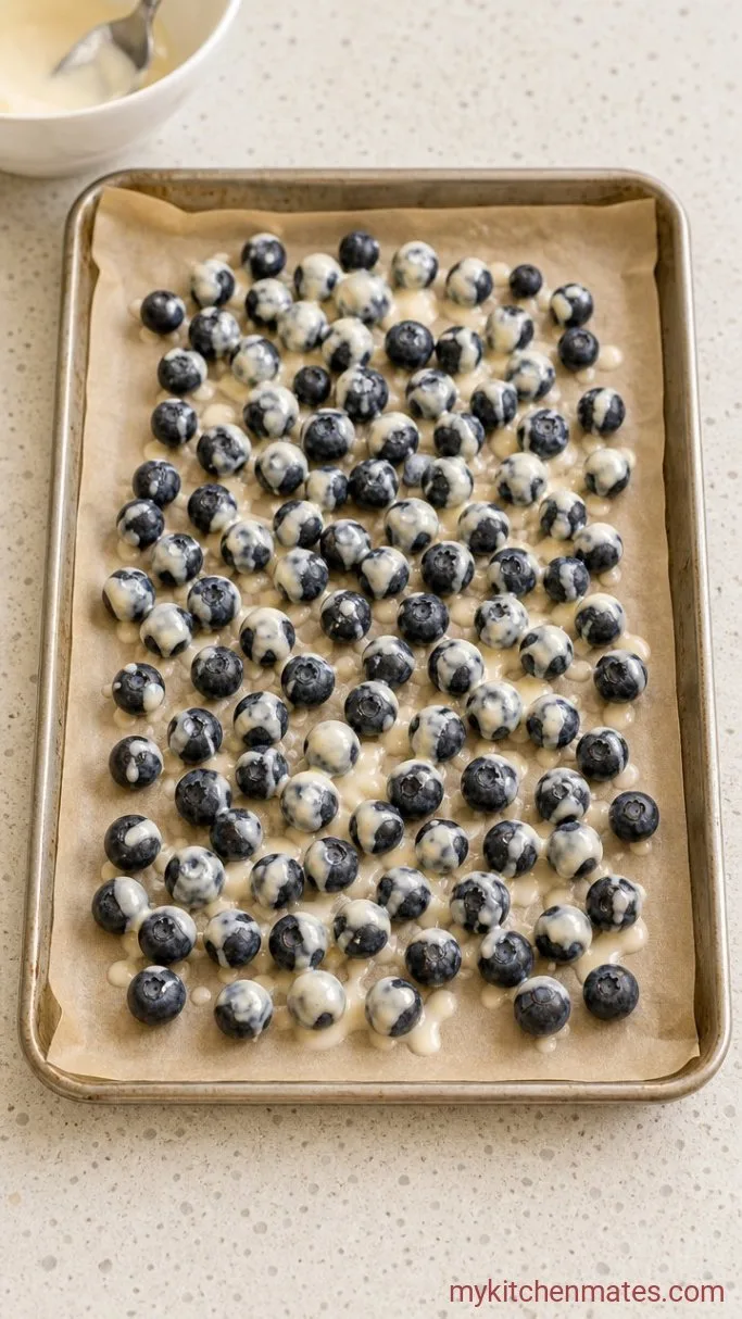 Step 2: Coat the Blueberries