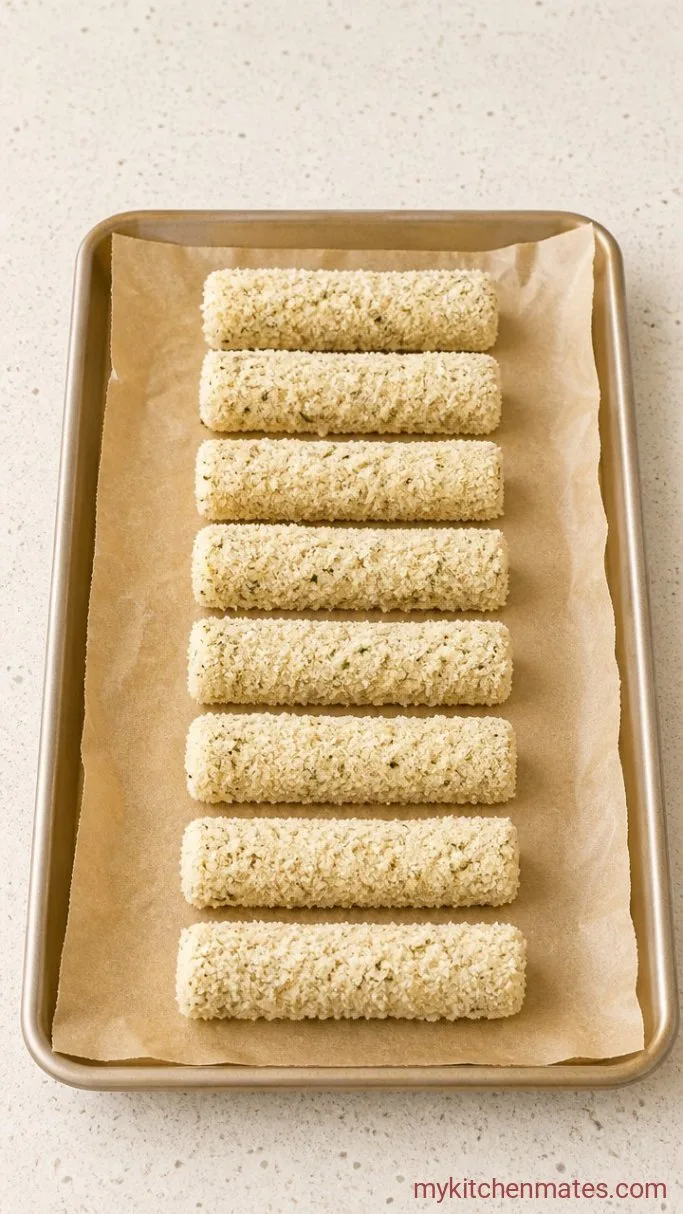 Step 2: Coat the Cheese Sticks
