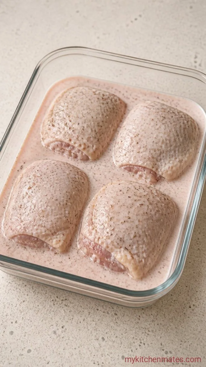 Step 2: Coat the Chicken and Marinate