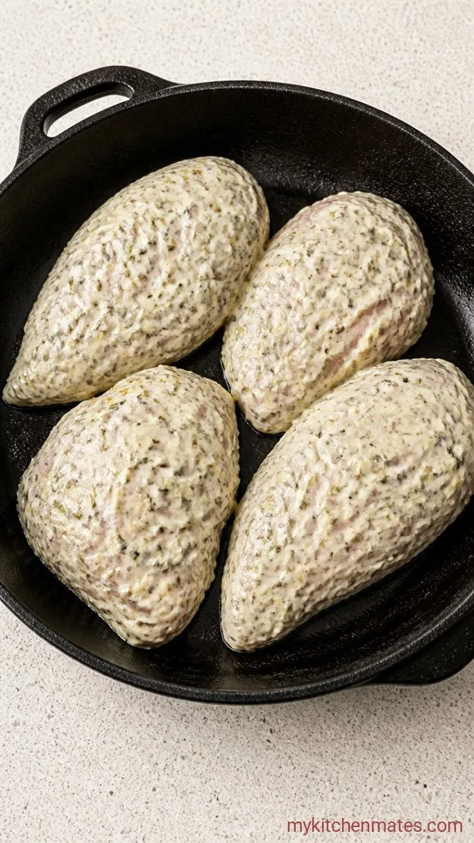 Greek Yogurt Chicken Marinade Step 2: Coat the Chicken