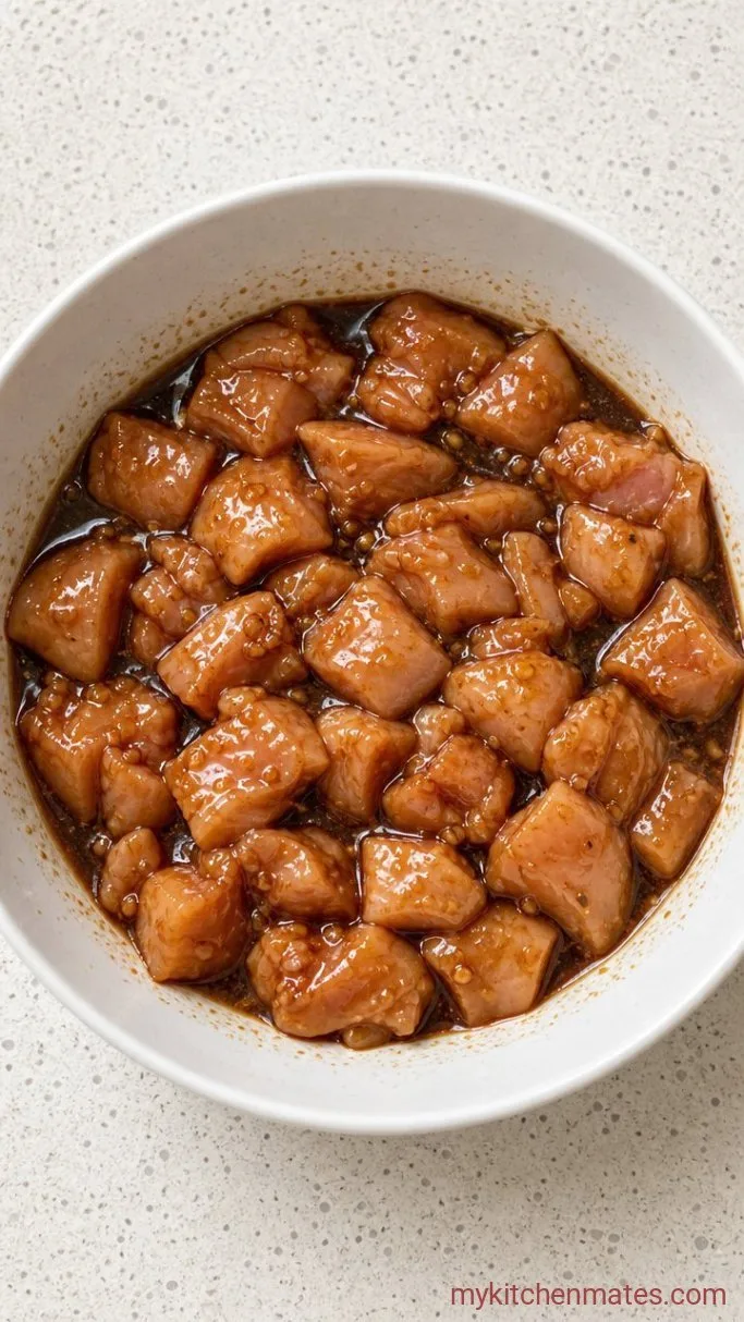 Quick Hibachi Chicken Marinade for Juicy, Charred Chicken Step 2: Coat the Chicken