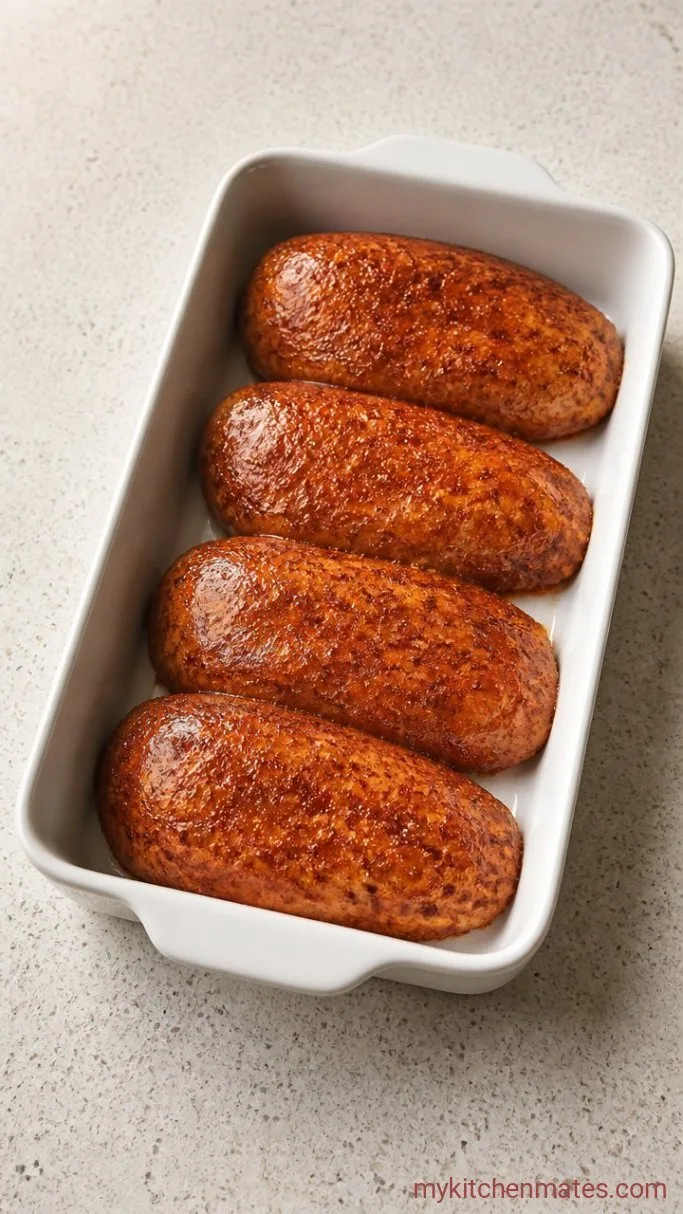 Juicy Oven-Baked Frozen Chicken Breast (No Thawing!) Step 2: Coat the Frozen Chicken