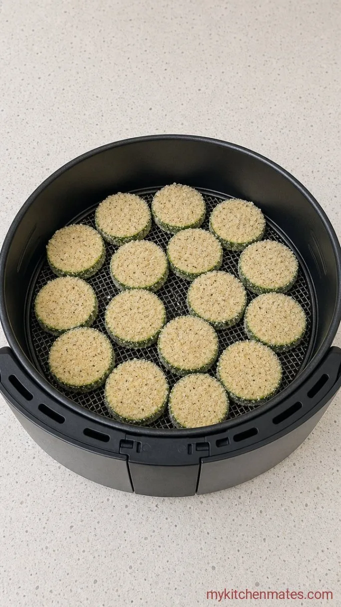 Step 2: Coat the Zucchini with Parmesan Panko Mixture
