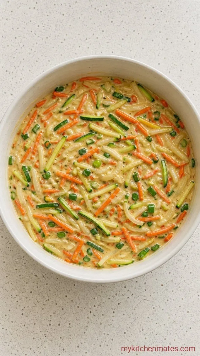 Step 2: Combine the Batter and Vegetables