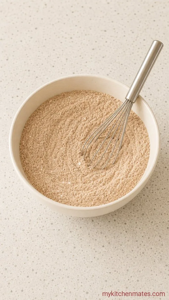 Soft No-Sugar Six Month Birthday Cake (Baby’s First Smash Cake) Step 2: Combine the Dry Ingredients