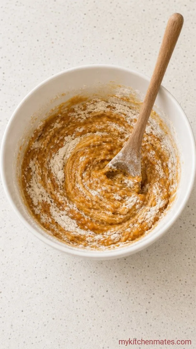 Moist Vegan Pumpkin Muffins (One Bowl, No Weird Ingredients) Step 2: Combine the Wet and Dry