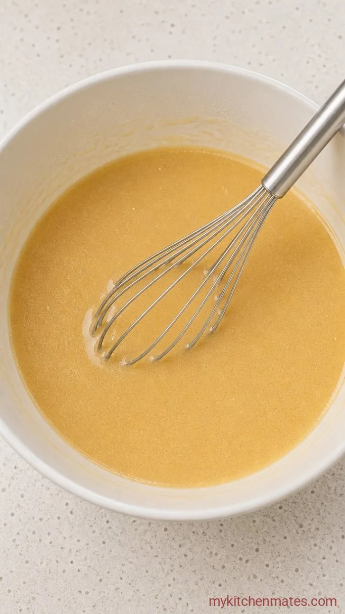 Step 2: Combine the Wet Ingredients and Sugars