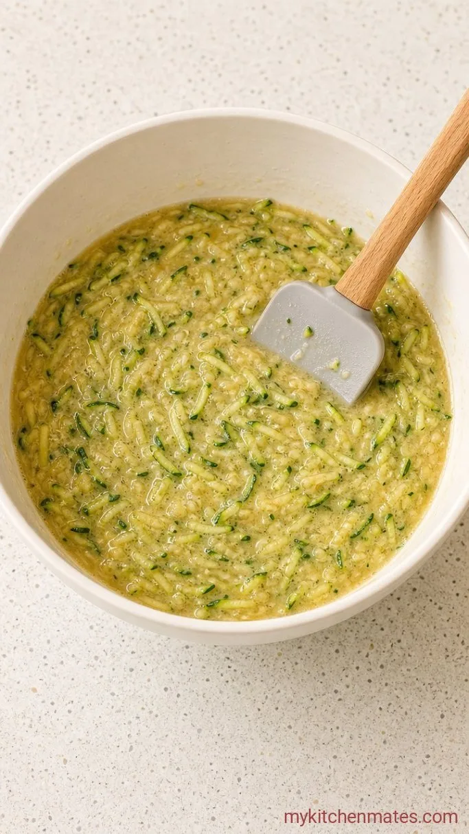 Step 2: Combine the Wet Ingredients and Zucchini