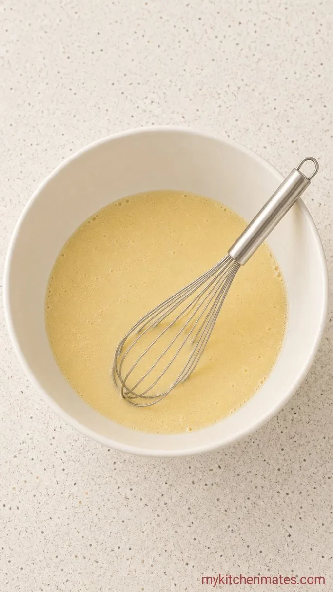 Rich Chocolate Cream Cake with Whipped Cream Frosting Step 2: Combine the Wet Ingredients