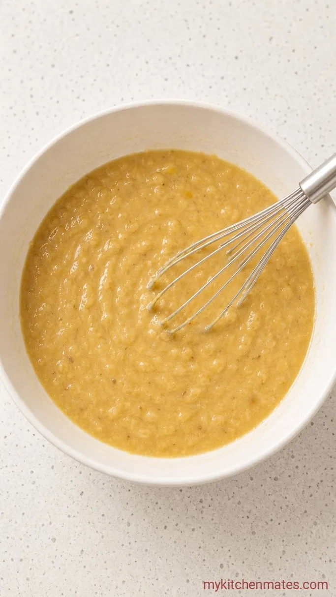 Moist Hawaiian Banana Bread with Pineapple and Coconut Step 2: Combine the Wet Ingredients