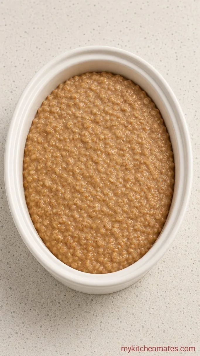Creamy Overnight Slow Cooker Steel-Cut Oatmeal Step 2: Cook Low and Slow