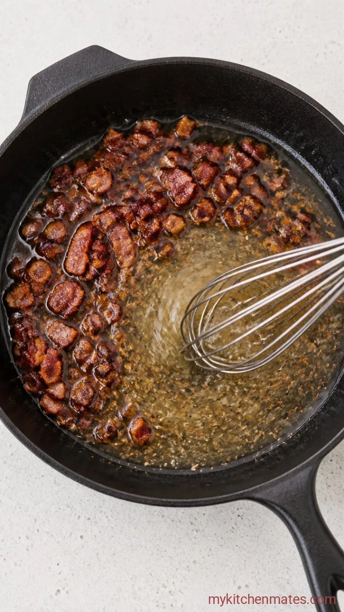 Step 2: Cook the Bacon and Dressing