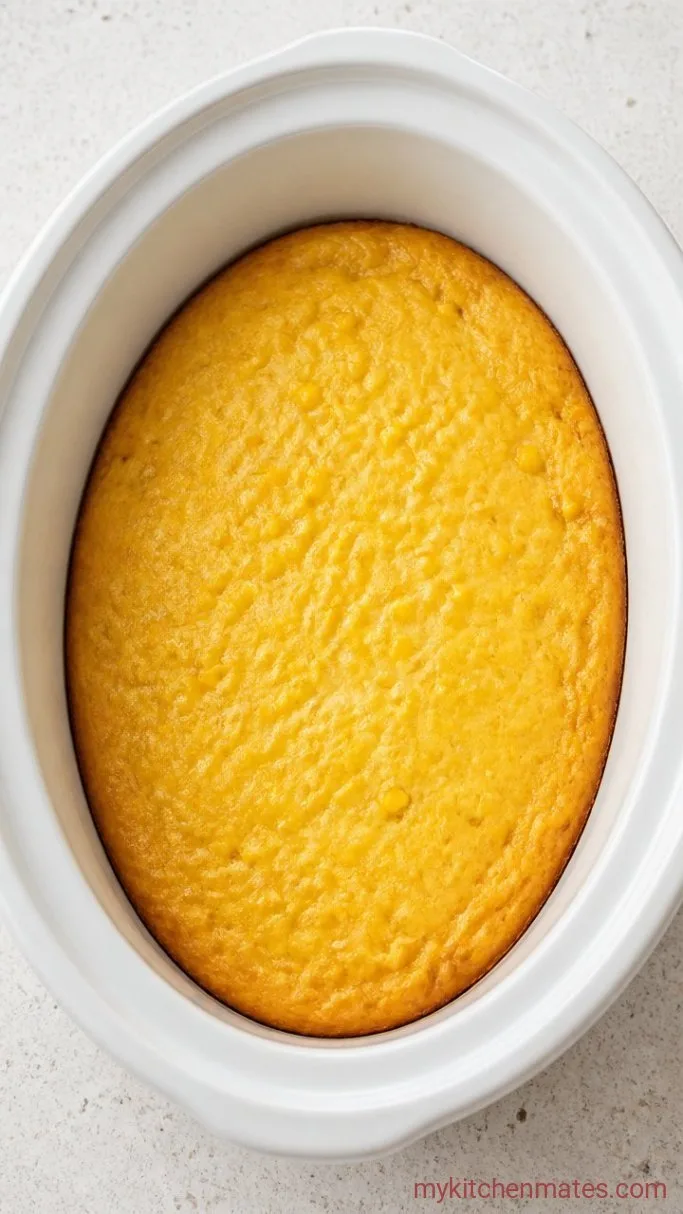 Slow Cooker Corn Casserole Step 2: Cook the Casserole