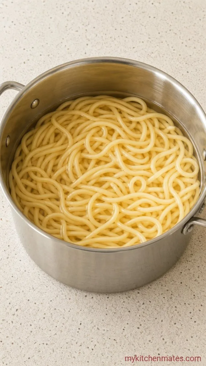 15-Minute Creamy Peanut Sauce Noodles Step 2: Cook the Noodles
