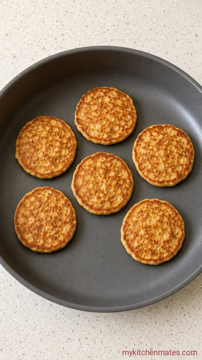 3-Ingredient Banana Oatmeal Pancakes Step 2: Cook the Pancakes