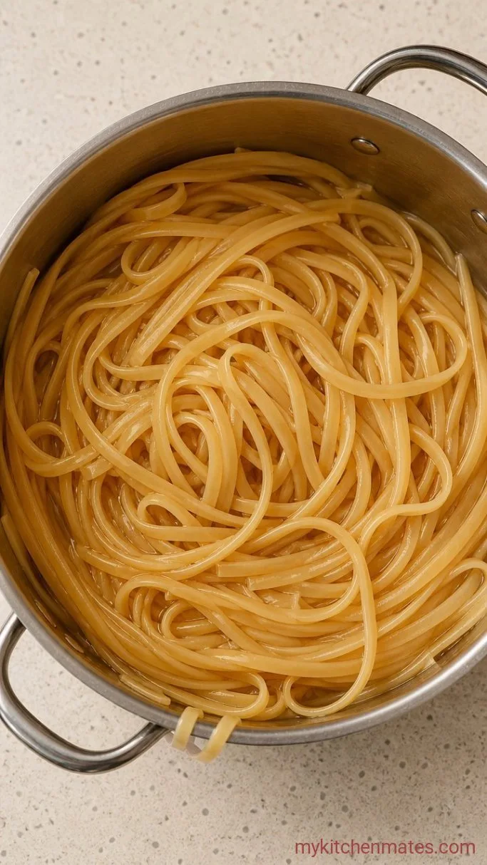 Creamy Salmon Pasta with Lemon and Capers Step 2: Cook the Pasta