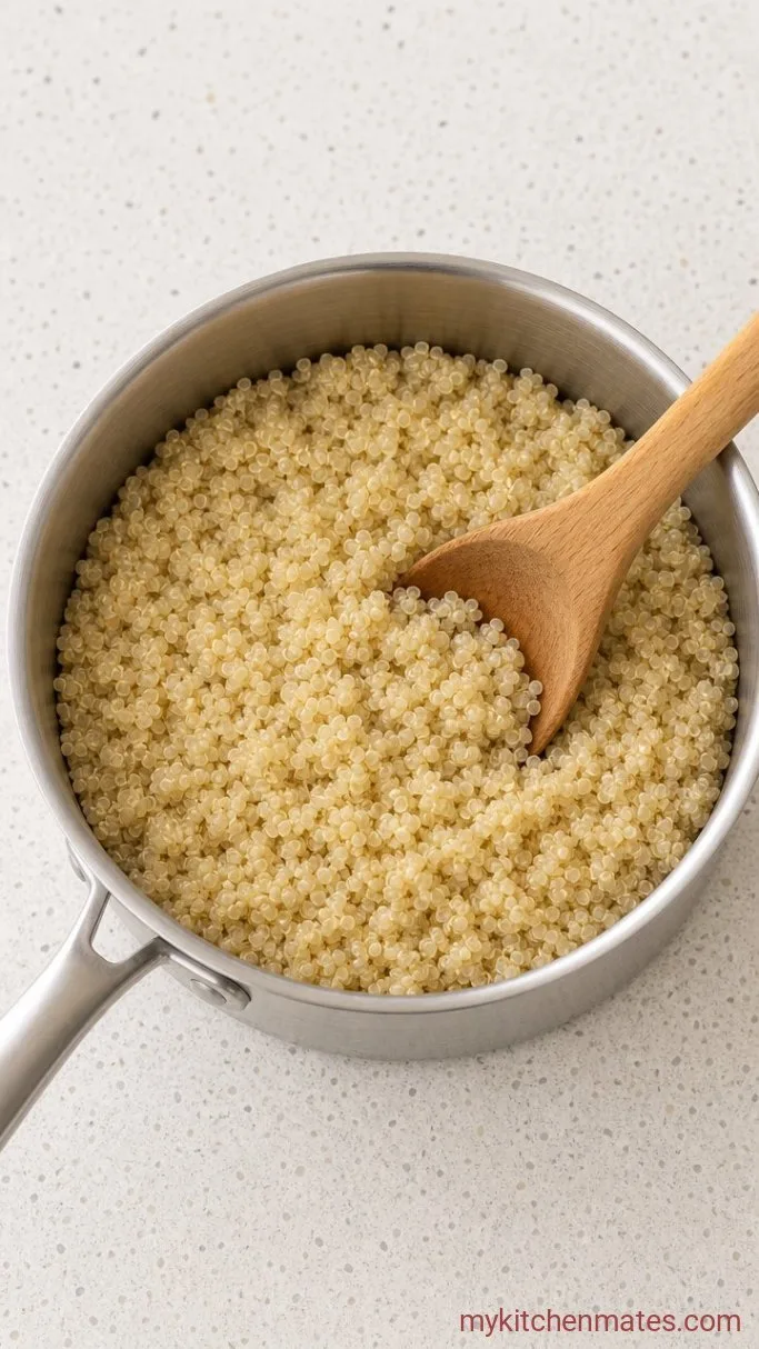 30-Minute Vegan Buddha Bowl Step 2: Cook the Quinoa
