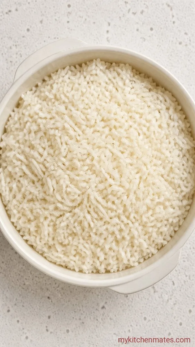 Fluffy Air Fryer Rice (No Stove Needed) Step 2: Cook the Rice in the Air Fryer