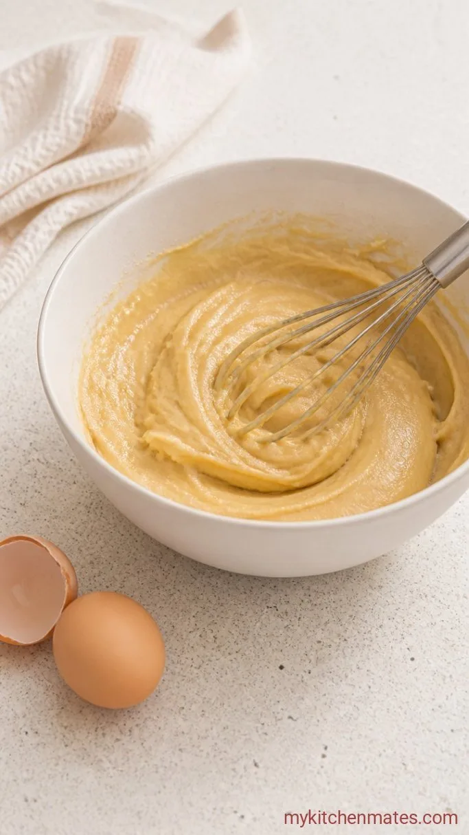 Step 2: Cool and Beat in the Eggs