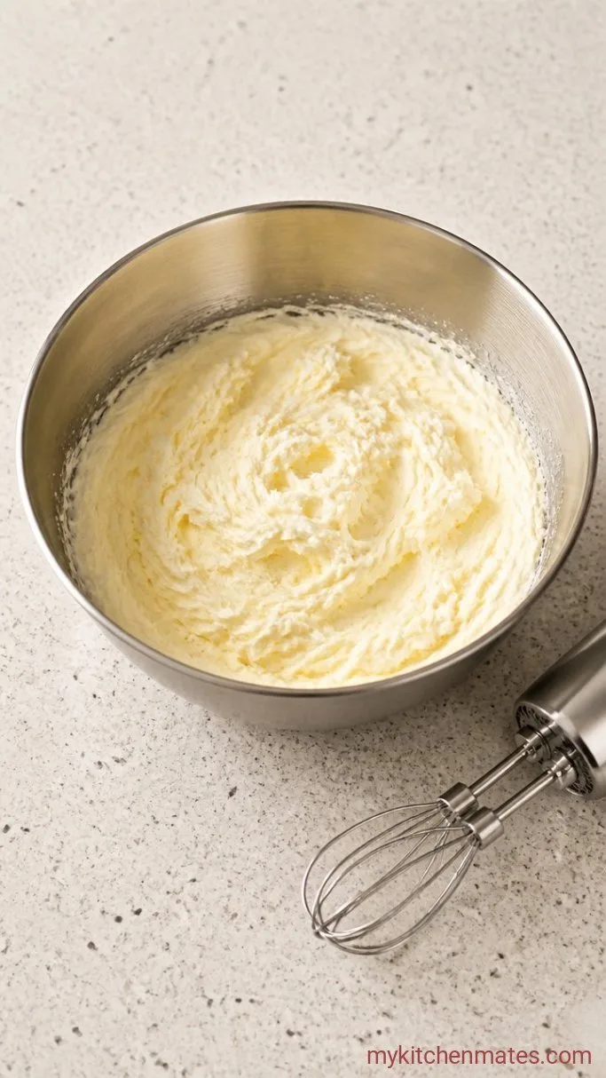 Classic Vanilla Layer Cake with Strawberry Filling Step 2: Cream the Butter and Sugar