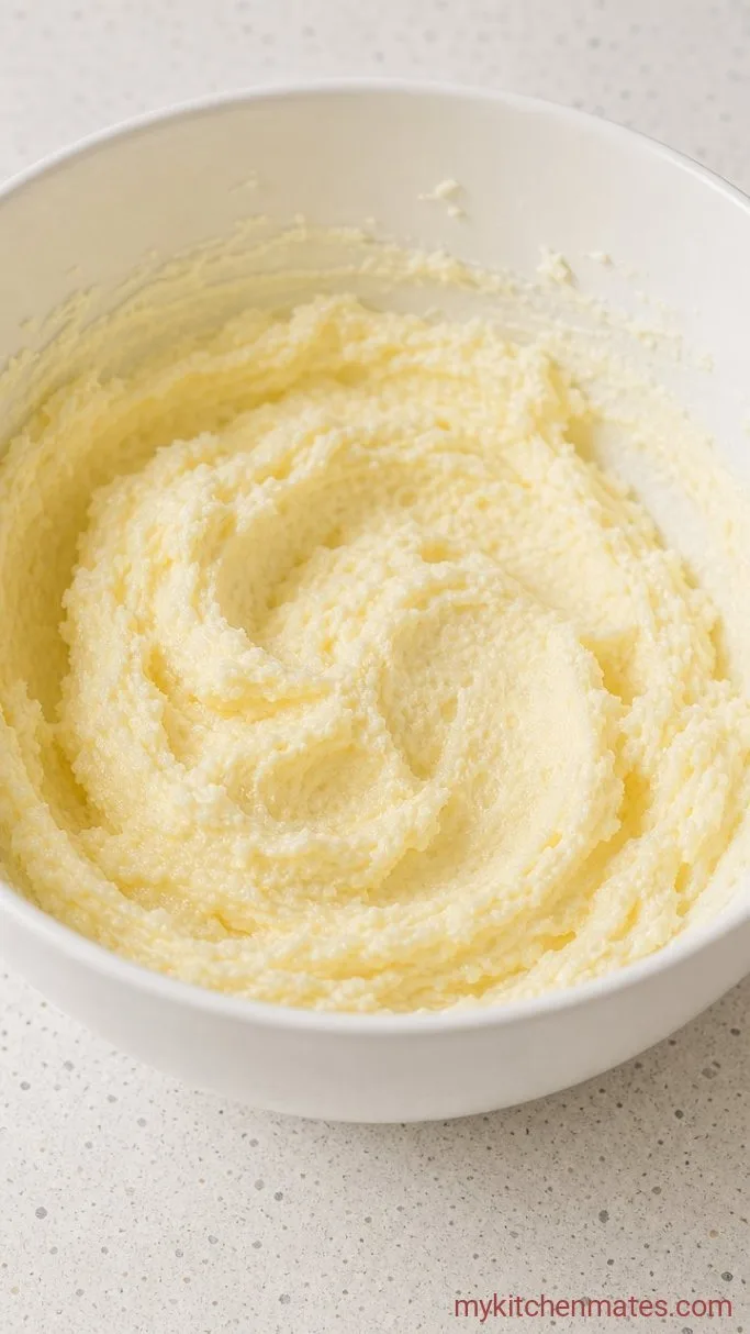 Lemon Coffee Cake with a Crumbly Streusel Top Step 2: Cream the Butter and Sugar