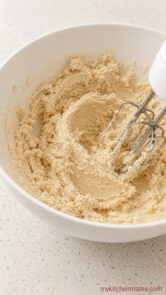 Soft and Chewy Pumpkin Sugar Cookies Step 2: Cream the Butter and Sugars