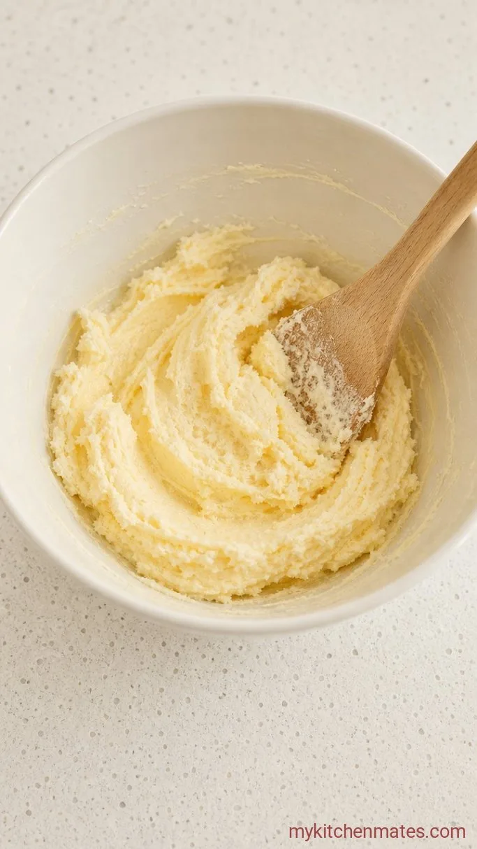 Easy One-Bowl Sourdough Strawberry Cake with Lemon Glaze Step 2: Cream the Butter