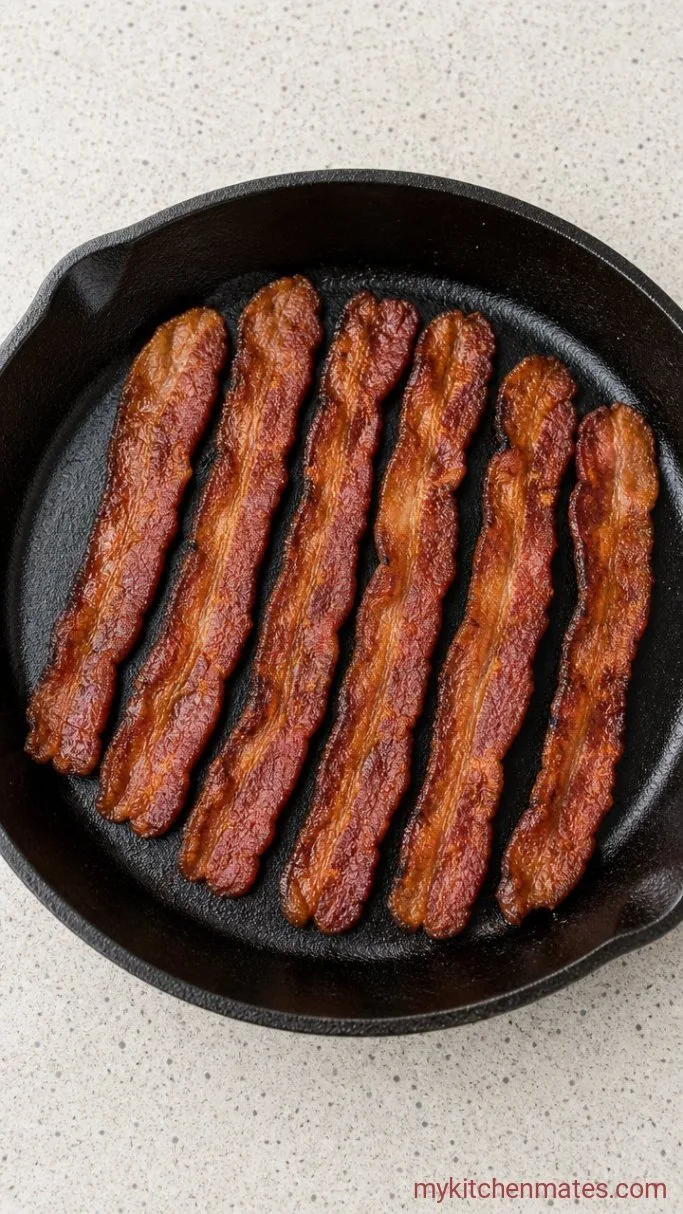 Chicken Cobb Salad with Crisp Bacon and Blue Cheese Step 2: Crisp the Bacon
