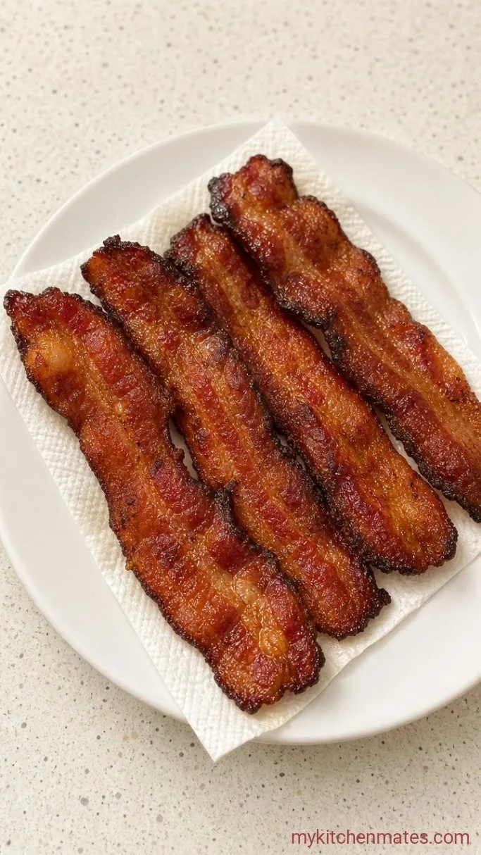 15-Minute Pancake Breakfast Tacos Step 2: Crisp the Bacon